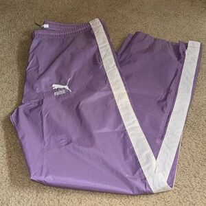 PUMA - Purple Windbreaker Pants - Size Large